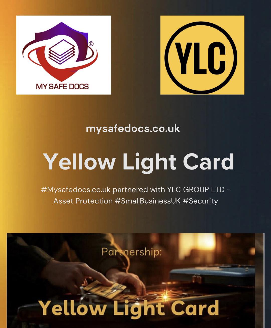 My Safe Docs Partners with Yellow Light Card | Protecting Trades
